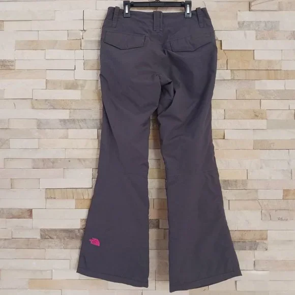 North Face Womens Small Black Pink Ski Snow Snowboard Winter Waterproof Pants S